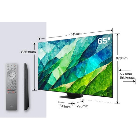 TCL 65C855K 65" 4K QLED HDR Premium Google TV