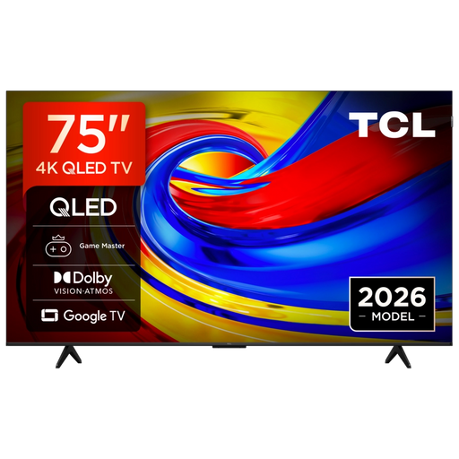 TCL 75P7L-UK 75" 4K HDR QLED Direct LED Google TV - Black - Bonus Superstore