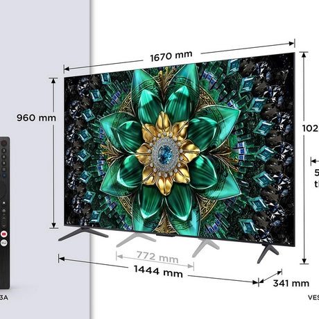TCL 75Q6C-UK 75" 4K QD-Mini LED UHD Smart Google TV - Bonus Superstore