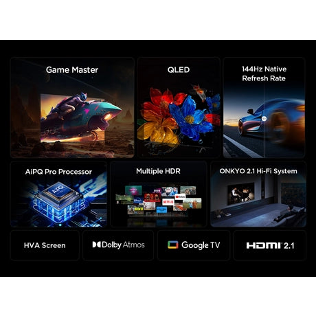 TCL 85T8C-UK 85" 4K QLED HDR Smart Ultra HD Google TV - Bonus Superstore
