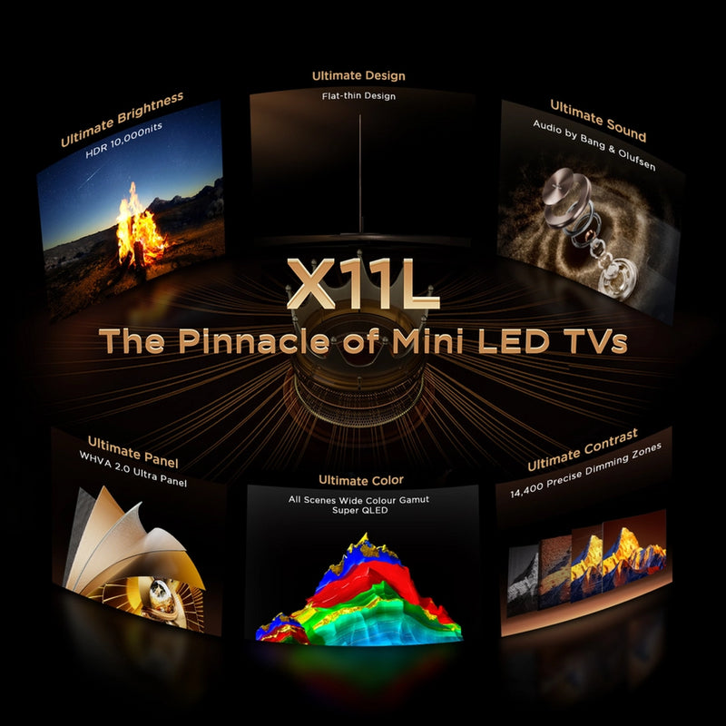 TCL 85X11L-UK 85" 4K Ultra HD SQD MINI LED Google TV
