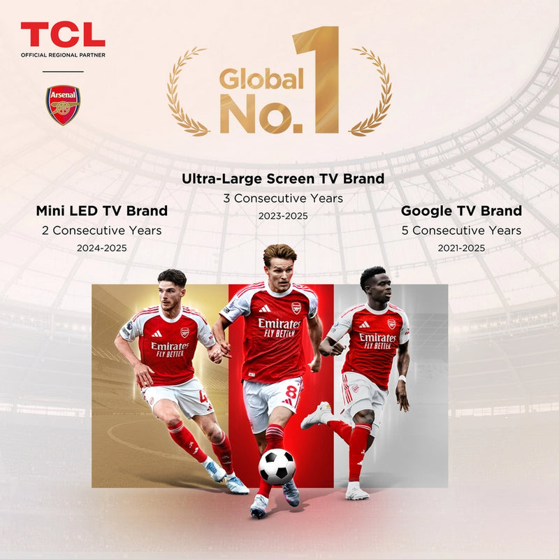 TCL 98A400M-UK 98" QD-MINI LED TV - Black