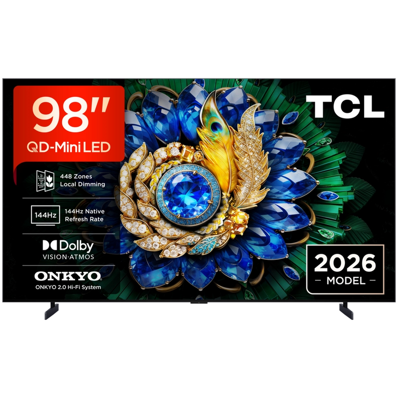 TCL 98A400M-UK 98" QD-MINI LED TV - Black