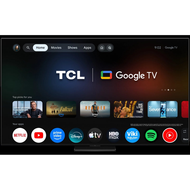 TCL 98A400U-UK 98" QD-MINI LED TV - Black