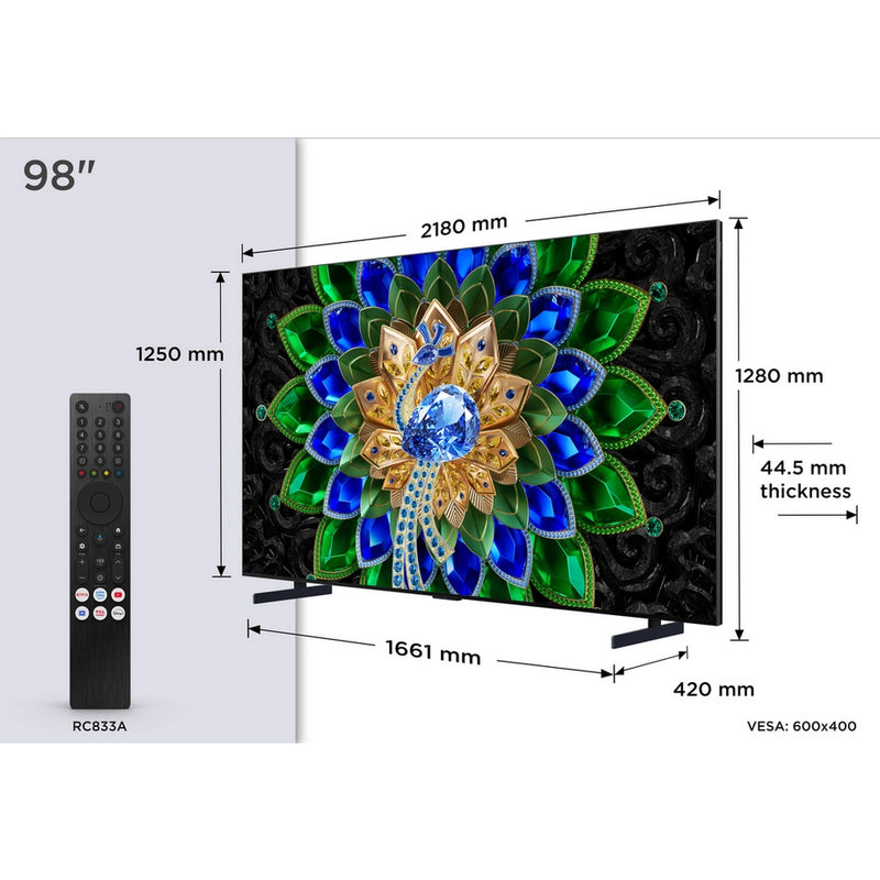 TCL 98A400U-UK 98" QD-MINI LED TV