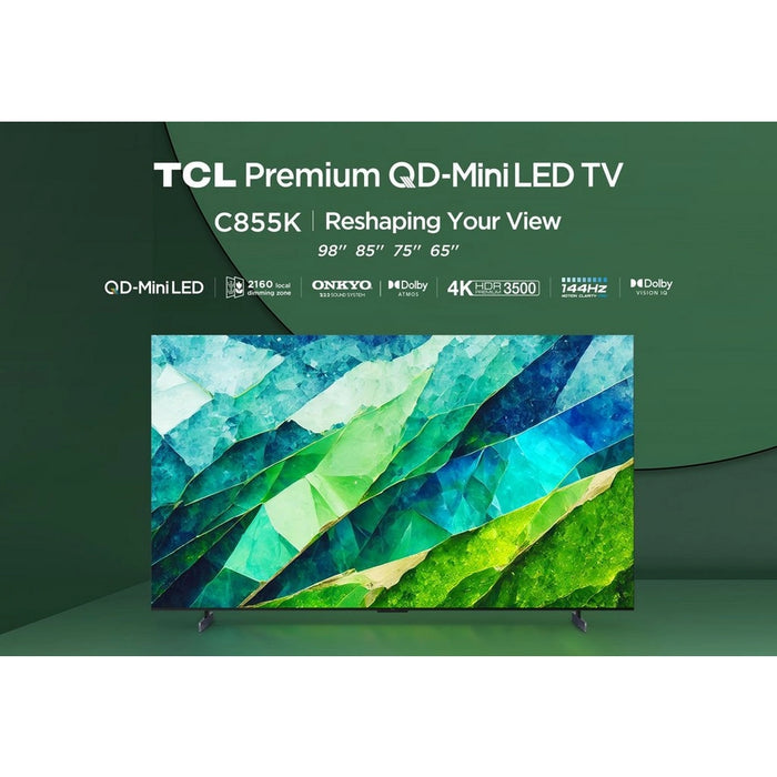 TCL 98C855K 98" 4K QLED HDR Premium Google TV