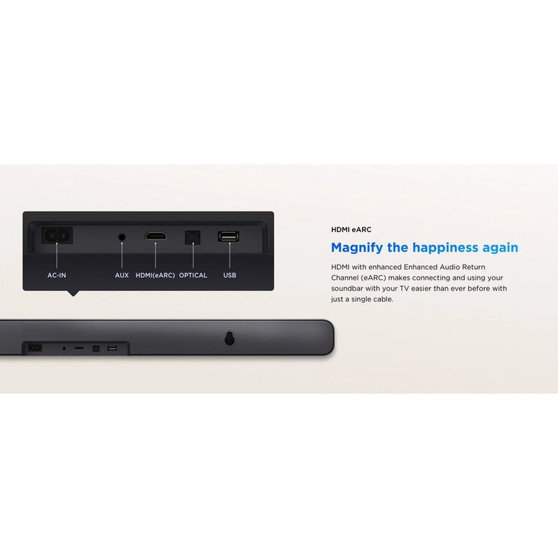 TCL S45H 2.0chPro All-in-One Deep Bass Soundbar - Dark Titanium