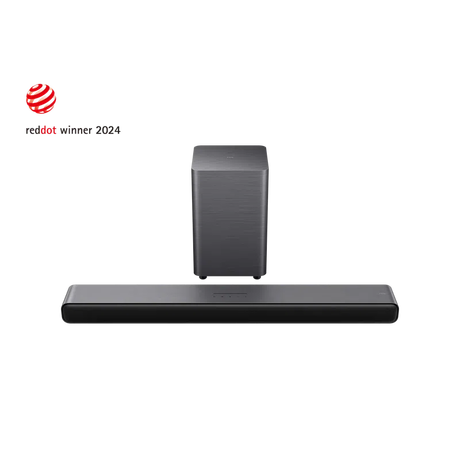 TCL S55H 2.1 ch Dolby Atmos & DTS Virtual:X Wireless Soundbar with Wireless Subwoofer - Dark Titanium TCL