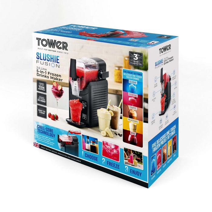 Tower T19058 2.6l Frozen Drink Slushi Maker - Black