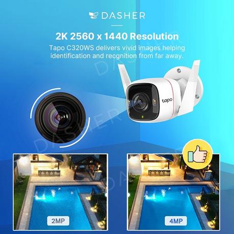 TP-Link TAPOC320WS Outdoor Security Wi-Fi Camera - Bonus Superstore