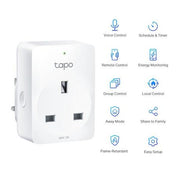 TP-Link TAPOP110 Energy Monitoring Mini Smart Wi-Fi Plug - White - Bonus Superstore