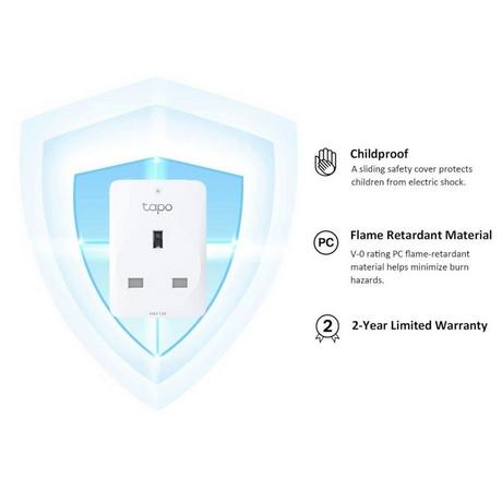 TP-Link TAPOP110 Energy Monitoring Mini Smart Wi-Fi Plug - White - Bonus Superstore