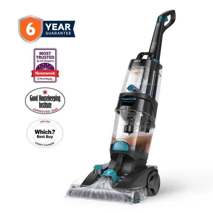 Vax CDCW-PMXP Platinum Power Max Pet-Design Carpet Cleaner - Black & Teal