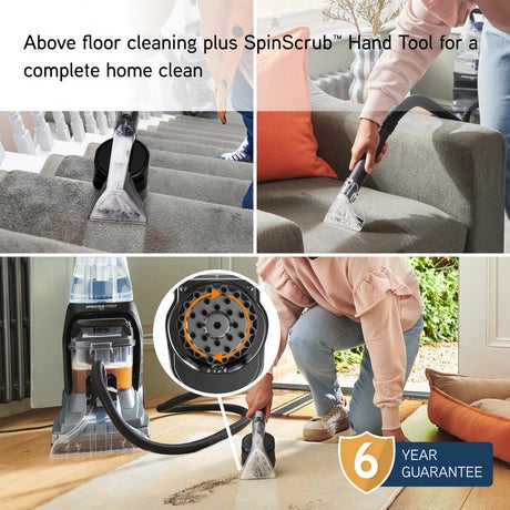 Vax CDCW-SSXA VAX SpinScrub Power Plus - Grey and Navy Blue - Bonus Superstore