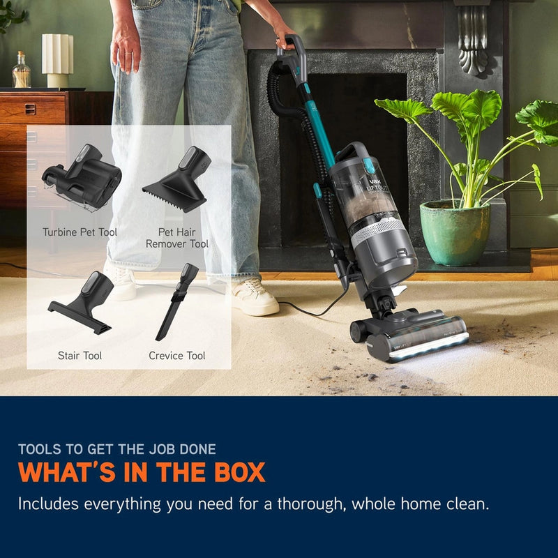 Vax CDUP-LORP LiftOut Reach Pet-Design Upright Vacuum Cleaner - Graphite / Teal