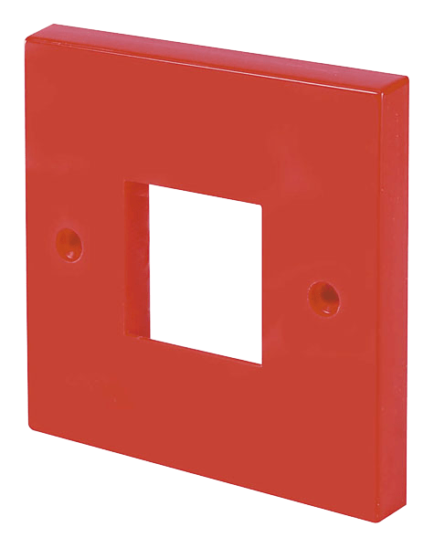 Click WA402RD 1 Gang MiniGrid® Unfurnished Plate - 2 Apertures in Red