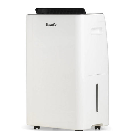 Woods MRD20GWKIT Dehumidifier with Free Hygrometer - White