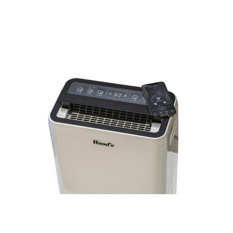 Woods MRD20GWKIT Dehumidifier with Free Hygrometer - White