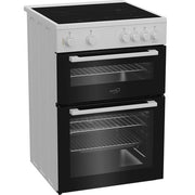 Zenith ZET605W 60cm Electric Cooker with Ceramic Hob - White - Bonus Superstore