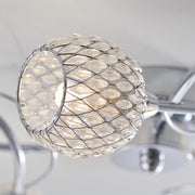 Endon AHERNE-3CH Aherne 3 Light Semi Flish Polished Chrome Plate with Clear Glass Finish - Bonus Superstore