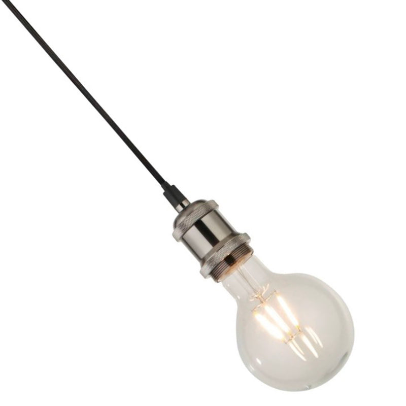Searchlight  7461SS Suspension Cable - Satin Silver Metal & Black Braided Cable - Bonus Superstore