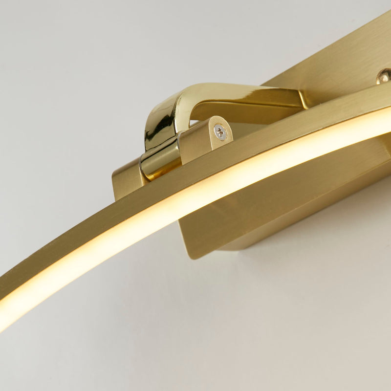 Searchlight  79821-40SB Santorini Picture Light - Satin Brass & Brushed Metal - Bonus Superstore