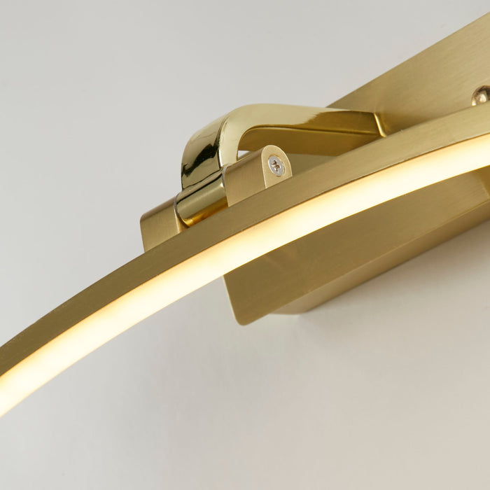 Searchlight  79821-40SB Santorini Picture Light - Satin Brass & Brushed Metal