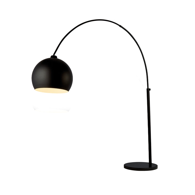 Searchlight  98011BK Giant Arc Floor Lamp - Matt Black Metal