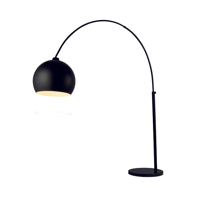 Searchlight  98011BK Giant Arc Floor Lamp - Matt Black Metal