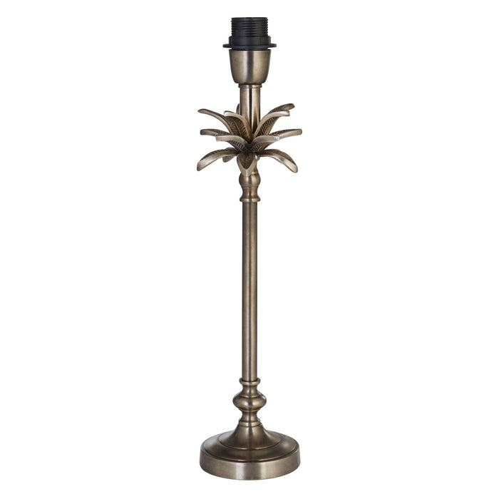 Searchlight  81210AN Base Only - Palm Table Lamp - Antique Nickel