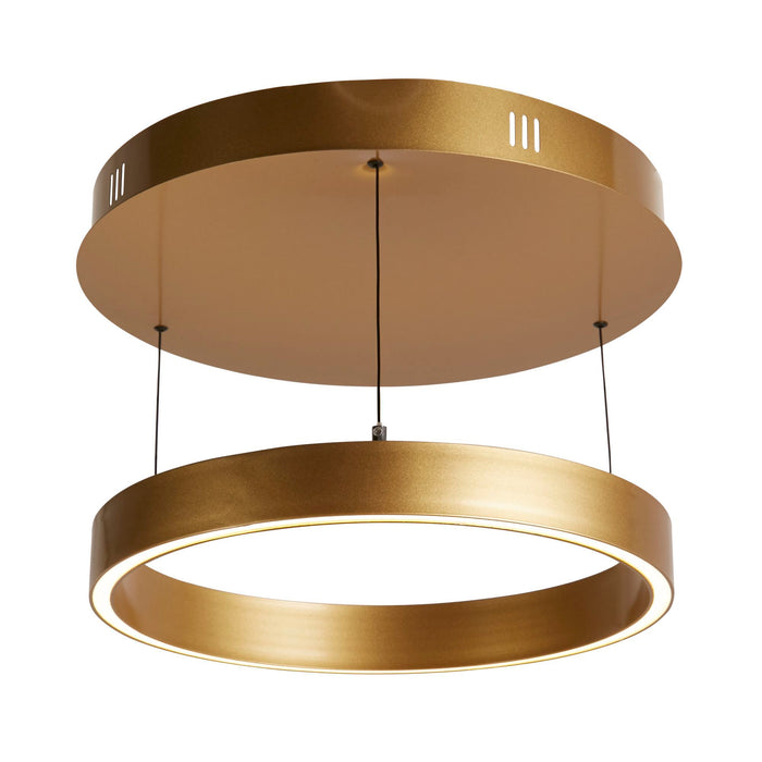 Searchlight  30410GO Layla Gesture Control Pendant - Gold Metal & Opal Acrylic