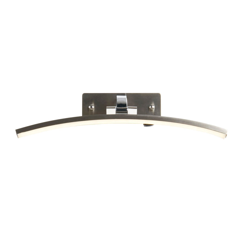 Searchlight  79821-40SS Santorini Picture Light - Satin Silver & Polished Chrome