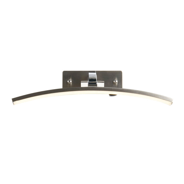 Searchlight  79821-40SS Santorini Picture Light - Satin Silver & Polished Chrome