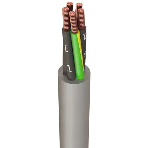 6mm² 5 Core YY Control Flexible Cable (Cut Length Sold By The Mtr)