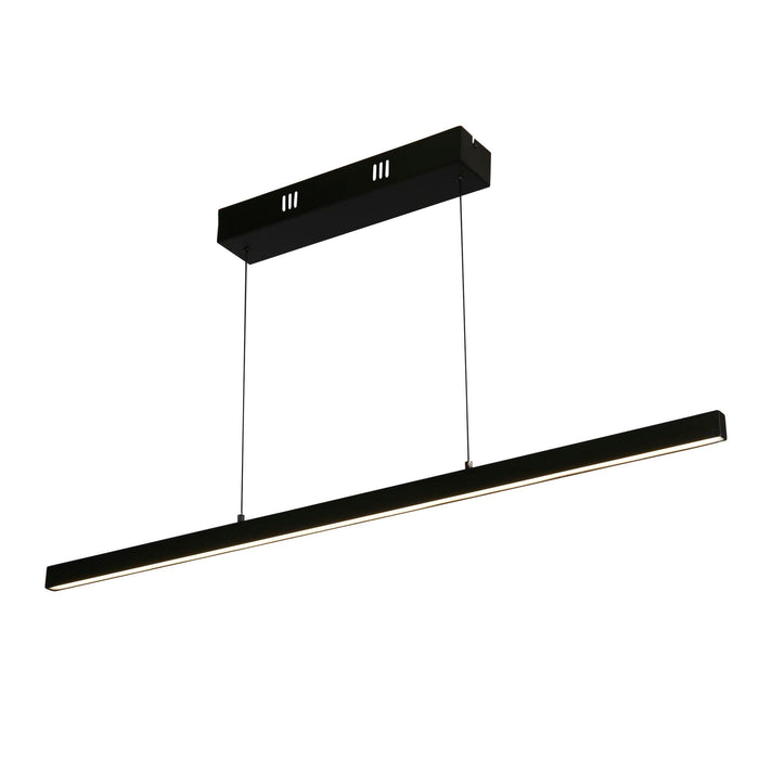 Searchlight  30228BK Layla Gesture Control Pendant - Black Metal & Opal Acrylic