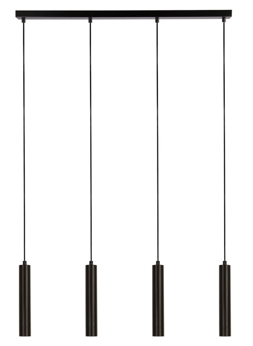 Searchlight  35720-4BK Dulwich 4Lt Bar Pendant - Black Metal