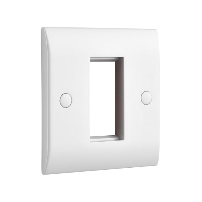 Saxby CEMFP1 Curved Edge 1G Modular Faceplate (1 Module)