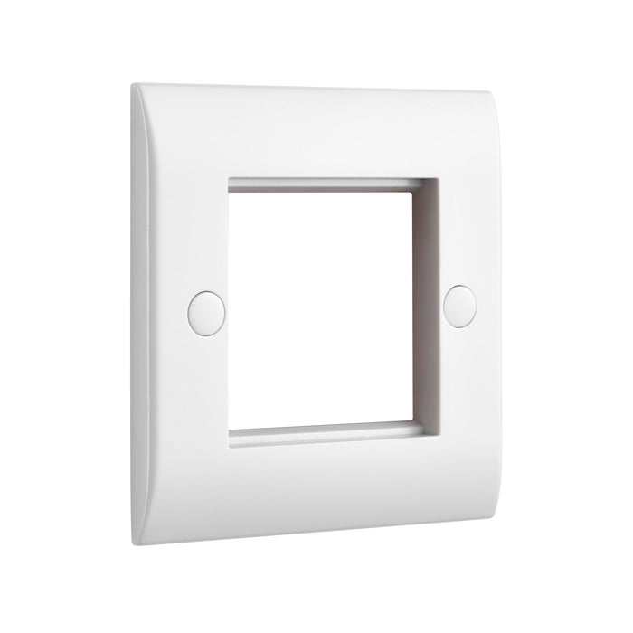 Saxby CEMFP2 Curved Edge 2G Modular Faceplate (2 Modules)