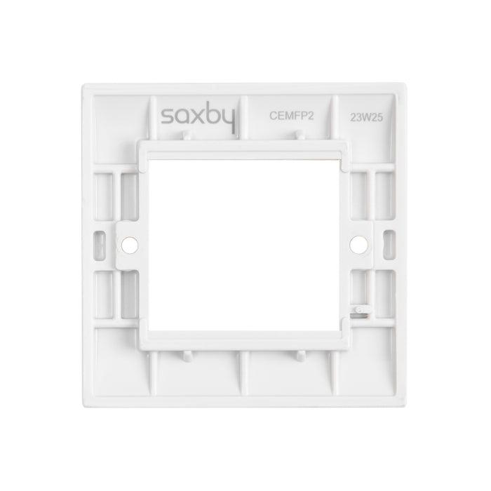 Saxby CEMFP2 Curved Edge 2G Modular Faceplate (2 Modules)