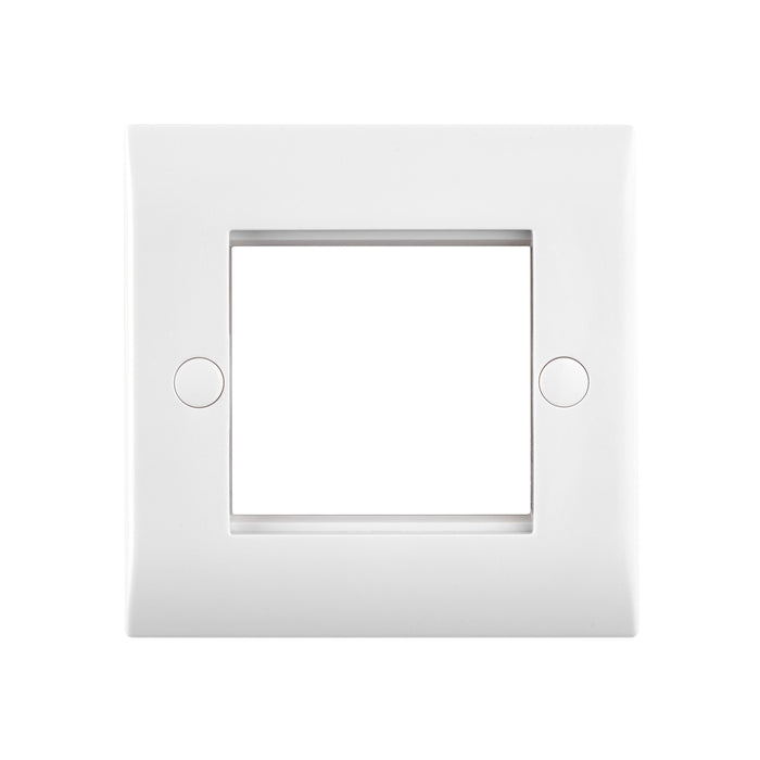 Saxby CEMFP2 Curved Edge 2G Modular Faceplate (2 Modules)