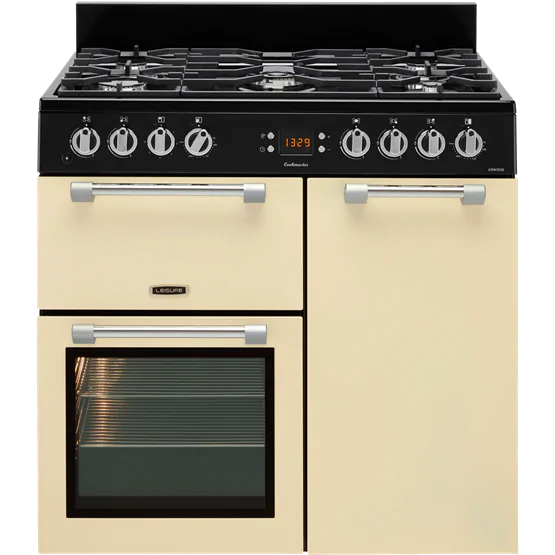 Leisure Cookmaster CK90G232C 90cm Gas Range Cooker with Electric Fan Oven - Cream - A+/A Rated