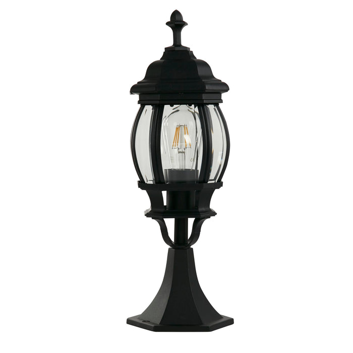 Searchlight  7172 Bel Aire Outdoor Post 500mm, Black with Clear Glass