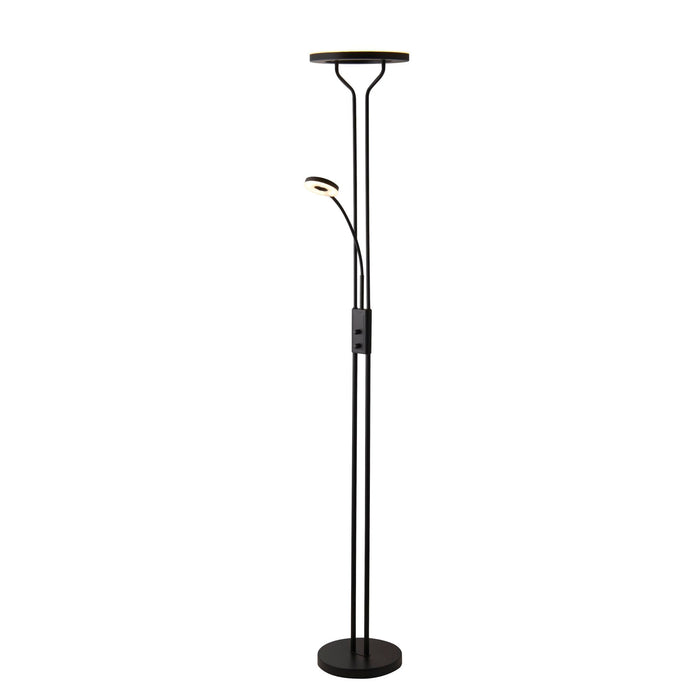 Searchlight  55601BK Mother & Child Floor Lamp - Matt Black Metal