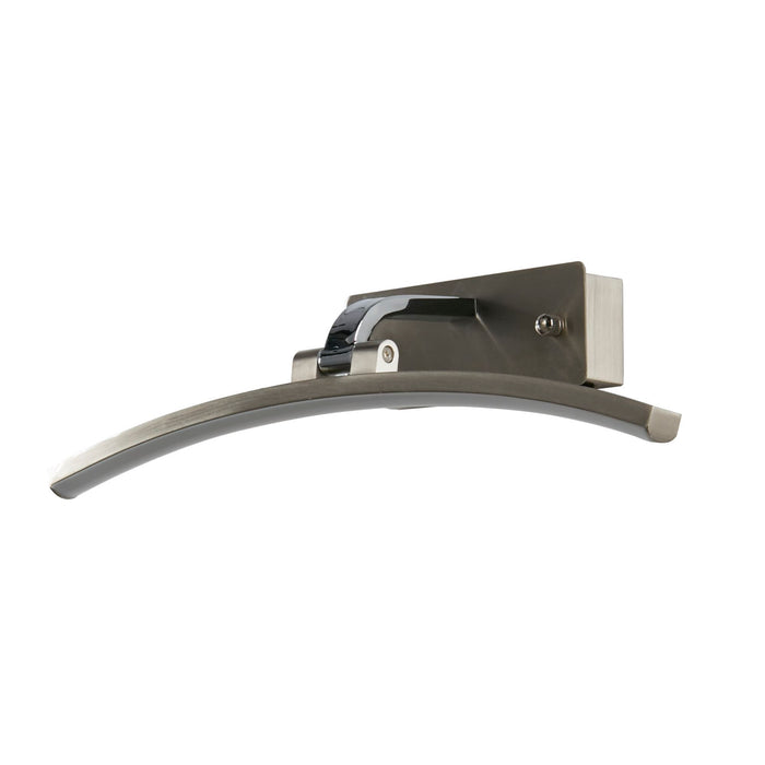 Searchlight  79821-40SS Santorini Picture Light - Satin Silver & Polished Chrome
