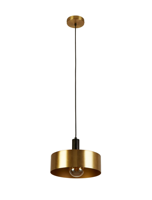 Searchlight  20223-1GO Knox Pendant - Black & Gold Metal