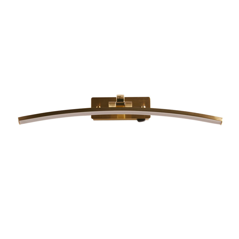 Searchlight  79822-50SB Santorini Picture Light - Satin Brass & Polished Metal