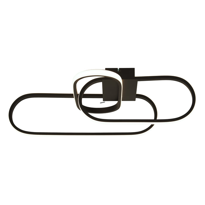 Searchlight  61774BK Clip Flush - Black Metal