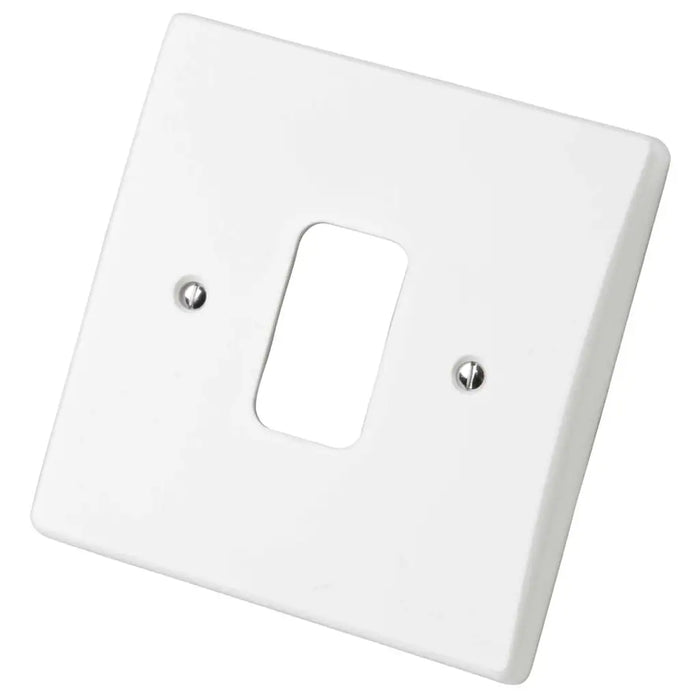 Schneider GUG01G GET Ultimate 1 Gang Grid Front Plate White