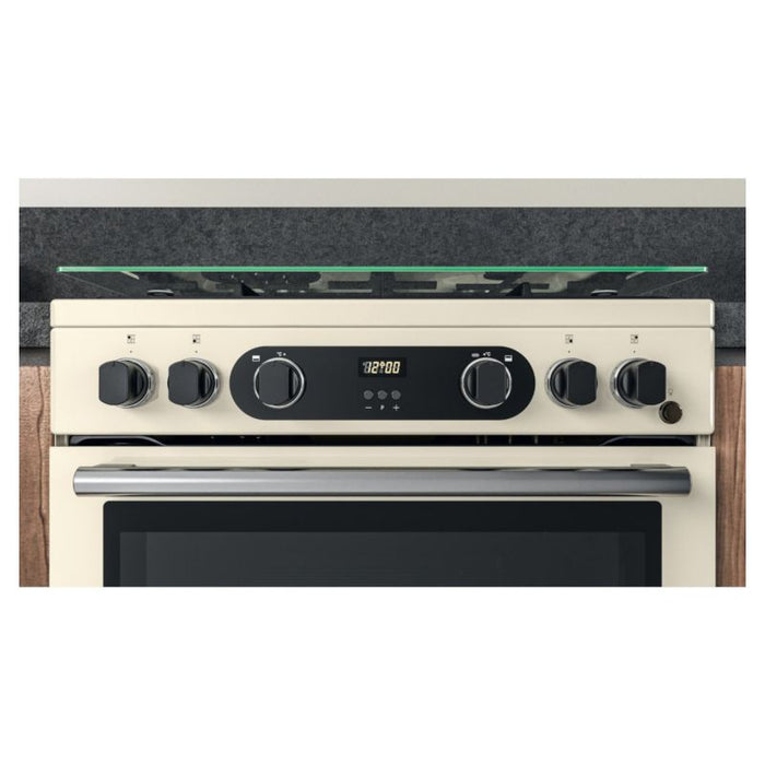 Hotpoint CD67G0C2CJ/UK Gas Cooker 60cm Double Oven - Jasmine - Bonus Superstore