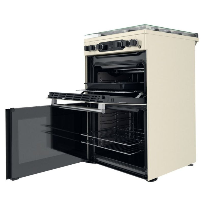 Hotpoint CD67G0C2CJ/UK Gas Cooker 60cm Double Oven - Jasmine - Bonus Superstore